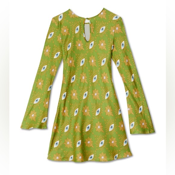 NWT Never Fully Dressed Khaki Eye Mini Soho Dress - Picture 6 of 6